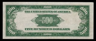 AU 1934A CHICAGO $500 FIVE HUNDRED DOLLAR BILL Fr2202 1000 G00282238A 3