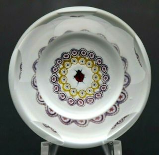 Lovely Caithness Ladybug Ladybird Concentric Millefiori Art Glass Paperweight