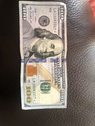 2009a 1 Hundred Dollar Bill Star Note Circulated