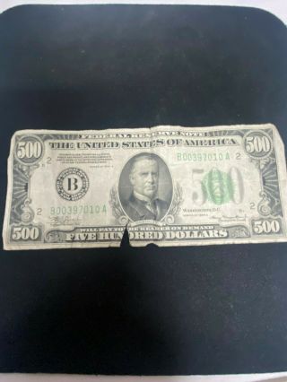 United States $500 Federal Reserve Note