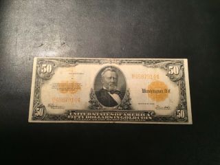 1922 $50 Gold Certificate Mule Very Popular