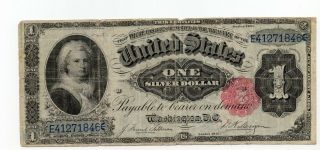 1891 One Dollar Silver Certificate - Martha Washington - Beauty - Hi Res Scans