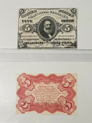 ➡➡1864 Fr.  1236sp Specimen Proofs Both Sides 5 Cents Third Issue Redback Clark Nm