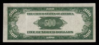 1934A CHICAGO $500 FIVE HUNDRED DOLLAR BILL Fr.  2202 - G 1000 G00254660A 3