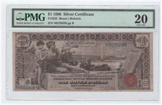 $1 1896 Silver Certificate Fr 225 Vf - 20