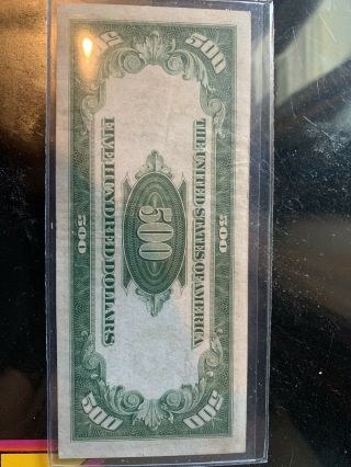 1934A $500 FIVE HUNDRED DOLLAR BILL 2