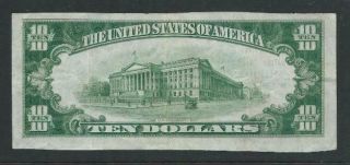 1929 Ty.  1 $10 - THE FIRST NATIONAL BANK of SHERIDAN WYOMING - ch.  4604 - VF - XF 2