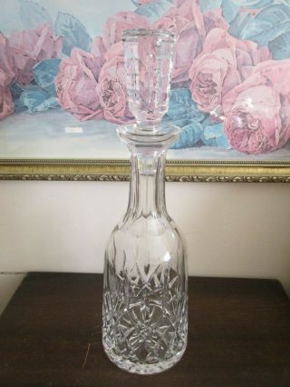 Vintage Waterford Lismore Crystal Wine Decanter 13 "