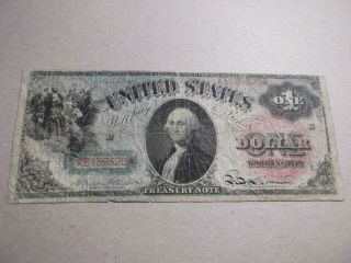 1869 $1 Legal Tender - " Rainbow Note " Washington Fr - 18