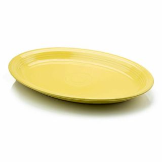 Hlc Fiesta Ware Large 13.  75 " Oval Platter In Sunflower Yellow