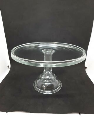 Le Smith Martha By Mail Clear Glass Pedestal Cake Stand 10 "