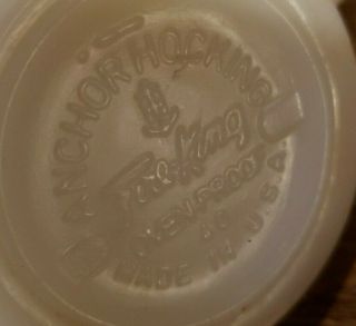 RARE FIRE KING ANCHOR HOCKING A & W ROOT BEER ADVERTISING STACKABLE GLASS MUG 3