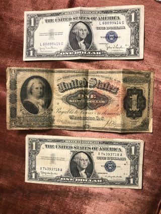 1886 $1 Silver Cert.  Martha Washington Note