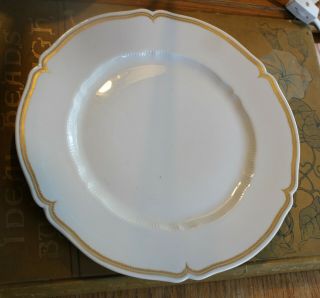 Haviland Limoges France Pompadour Dinner Plate Gold Rim Replacement 10 1/4 "