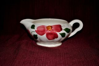 Blue Ridge Southern Pottery - Red Flower - Gravy Bowl