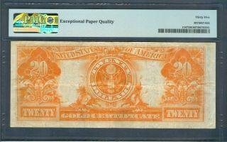 $20 Gold Certificate Series 1922,  PMG Choice Very Fine 35 EPQ 2