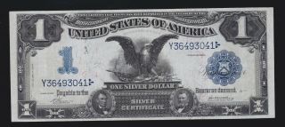 Us 1899 $1 Black Eagle Silver Certificate Fr 229 Xf (041)