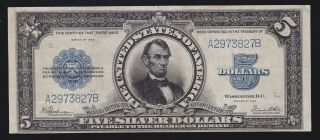 Us 1923 $5 " Porthole " Silver Certificate Fr 282 Vf - Xf (827)