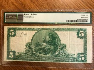 $5 1902 PB The York National Bank and Trust Company PA National Bank Note 2