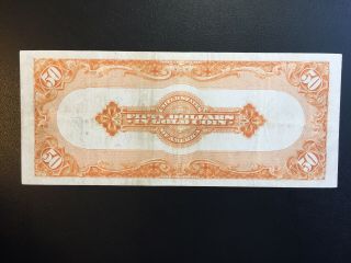 1922 $50 Gold Certificate Note Scarce VF 25 30 LARGE FR 1200 2