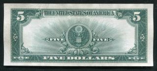 FR.  282 1923 $5 FIVE DOLLARS “PORTHOLE” SILVER CERTIFICATE EXTREMELY FINE 2