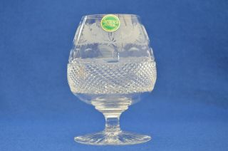 Large Edinburgh Crystal Thistle Cut Brandy Glass - Scottish Glass - Scotland