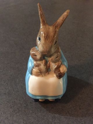 Beswick Beatrix Potter” Mrs.  Rabbit And Bunnies”1976