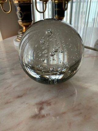 Large Crystal Ball With Inside Bubbles