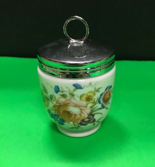 Royal Worcester Porcelain (made In England) Egg Coddler Screw On Lid