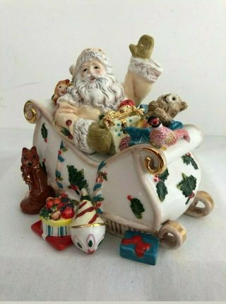 Waterford Holiday Heirlooms Georgian Santa Candy Jar