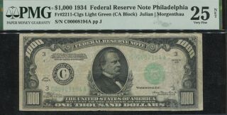 1000 One Thousand Dollar Bill Currency Old Note Philadelphia