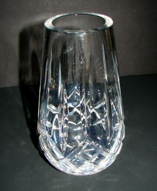 Collectible Waterford Cut Crystal Lismore Honey Shape Vase Ireland 7 1/4 " Signed