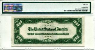 1934A $1000 ONE THOUSAND DOLLAR BILL FRN ST LOUIS PMG 55 ABOUT UNCIRCULATED 2