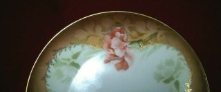 Awesome R S Prussia Floral Decorated Plate - - Signed Red Mark 3