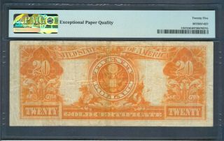 $20 Gold Certificate Series 1922,  PMG Very Fine 25 EPQ 2