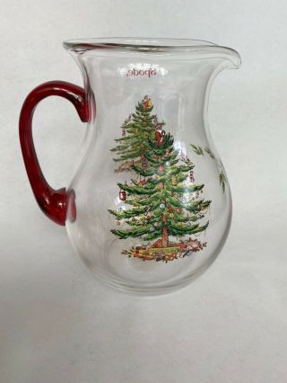 Spode Christmas Tree 6 Pint Water Pitcher (9.  25” Tall),  In Its Box