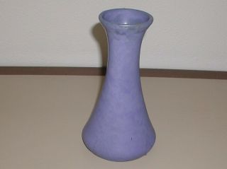 Brush Mccoy 8.  5 " Art Vellum Arts & Crafts Vase C.  Blue 1924