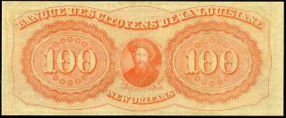 HGR SUNDAY 1860 ' s $100 Orleans LA ( (GORGEOUS Artwork))  PMG CHOICE UNC 64EPQ 2