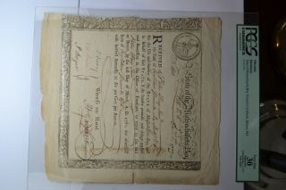 Massachusetts Bay State Treasury Certificate December 1,  1777 Anderson Ma - 10