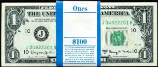 Hgr Sunday 1963a $1 Kansas City (100 Bep Pack Consec) Gem - Uncirculated