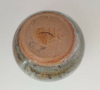 Vintage Signed Studio Art Pottery Stoneware Vase Vessel Weed Pot Earth Tones 3