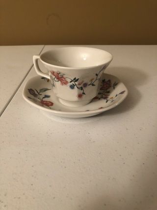 Chinese Silk Made For Laura Ashley Tea Cup And Saucer