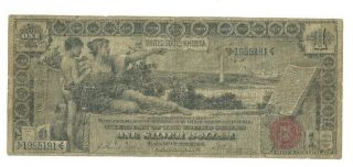 1896 $1 EDUCATIONAL SILVER CERTIFICATE NOTE 3