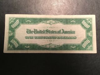 1934 A $1000 FEDERAL RESERVE NOTE ONE THOUSAND DOLLAR CHICAGO VF REPAIR 2