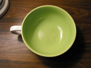 Vintage Wcl Pottery Bowl Multi - Green Colors With Hand Painted