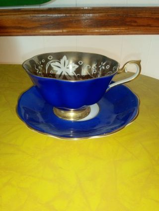 Royal Albert Tea Cup Blue And Gold