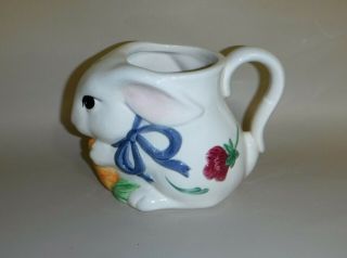 Lenox Poppies On Blue Bunny Rabbit Mug