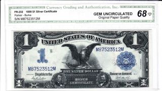 Fr.  232 1899 $1 Silver Certificate Gem Uncirculated - Stunning Note