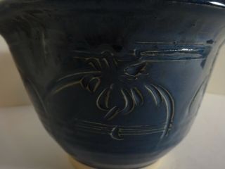 Signed Art Studio Hand Crafted Pottery Tall BOWL 2