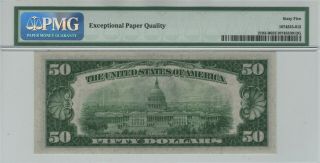 1934 A $50 Federal Reserve Note York Fr.  2103 - B PMG Gem Uncirculated 65 EPQ 2